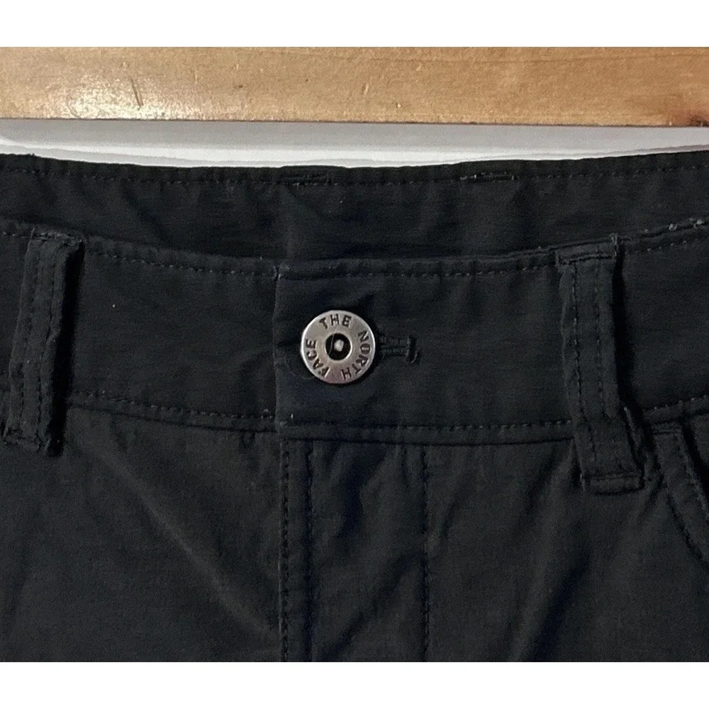 Mens The North‎ Face Hiking Pants Black Straight Leg Nylon Stretch Sz 34
